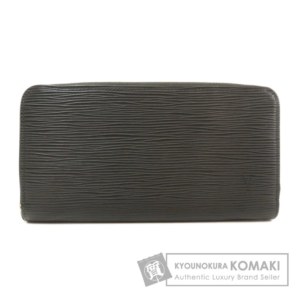 Louis Vuitton Zippy Wallet Epi Noir Black Long Wallet Leather
